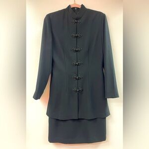 Marianna vintage long sleeve dress / faux two pieces skirt set 6